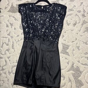 Black Sequin Dress